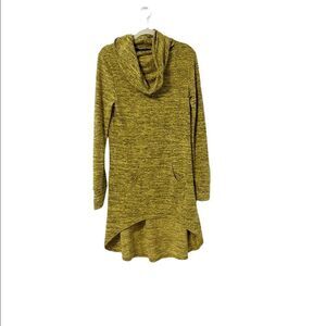 🟢Hawthorn Mustard& Black Heather Cowl Neck Sweater Dress Size XS